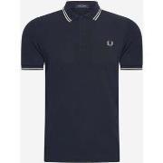 T-shirt Fred Perry Chemise à double bouts - nvy slvbl wrmgre