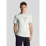 T-shirt Lyle &amp; Scott T-shirt à poche - ciel clair