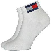 Chaussettes Tommy Hilfiger Quarter Two Pack Flag Socks White