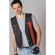 Veste Last Rebels ROAD 66 NOIR ORANGE