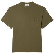 T-shirt Lacoste T Shirt Ref 63659 BMY Vert Kaki