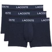 Boxers Lacoste 3 Pack Cotton Stretch Trunks Navy