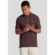 T-shirt Lyle &amp; Scott Polo uni - acajou foncé