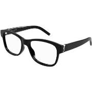 Lunettes de soleil Saint Laurent SL M132 Cadres Optiques, Noir/Transpa...