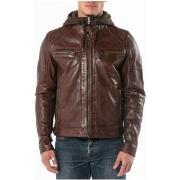 Blouson Daytona Blouson en cuir homme Ref 50362 Dark Cognac