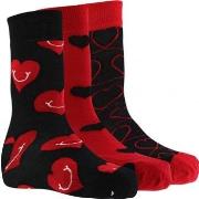 Chaussettes Happy socks Coffret de 3 Chaussettes Mixte ILOVEU Rou