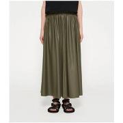 Robe 10 Days Leather Look Pleated Skirt Sage