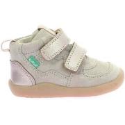 Bottines enfant Kickers Bottillons Barefoot Kickfresho Beige Champagne