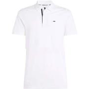 T-shirt Tommy Jeans Slim Flag Placket Polo Shirt White