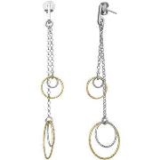 Boucles oreilles Orusbijoux Boucles D'oreilles Argent Rhodié Bicolore ...