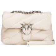 Sac Pinko Pochette rose argent blanc