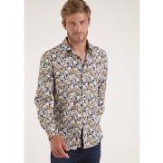 Chemise Camberabero Chemise manches longues imprimé fleurs bleu marine