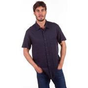 Chemise Camberabero Chemise manches courtes unie bleu marine