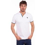 T-shirt Camberabero Polo manches courtes uni blanc