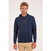 Pull Camberabero Sweat à capuche uni bleu marine