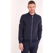 Pull Camberabero Sweat zippé sans capuche bleu marine