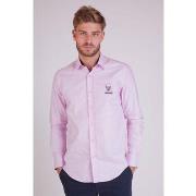 Chemise Camberabero Chemise manches longues unie rose