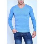 Pull Kebello Pull manches longues col V Ciel H