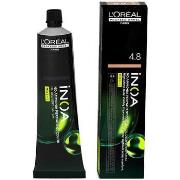 Colorations L'oréal Inoa Coloration Permanente Sans Ammoniaque 4.8 60 ...