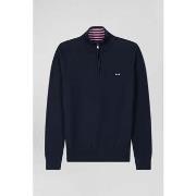 Sweat-shirt Eden Park Pull demi-zip marine