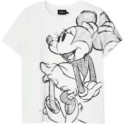 T-shirt Desigual TS_MICKEYDRAWING 24WWTKA1