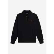 Pull Fred Perry Pull à col demi zippé - noir