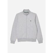 Gilet Lacoste Pull en polaire brossée avec fermeture éclair - Silver C...