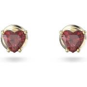 Boucles oreilles Swarovski Boucles d'oreilles clous Stilla coeur rouge