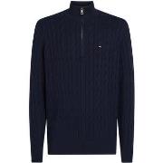 Sweat-shirt Tommy Hilfiger Pull camionneur torsadé marine