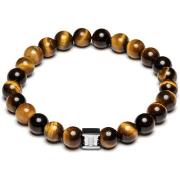 Bracelets Gemini Bracelet homme Gemini perles oeil de tigre 8 mm