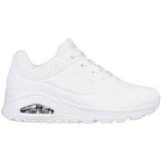 Baskets Skechers Chaussures femme 73690 Uno-Stand on Air Blanc