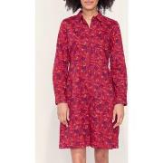 Robe courte La Fiancee Du Mekong Robe chemise coton bio imprimé AGRA