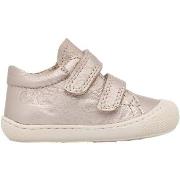 Baskets basses enfant Naturino Chaussures premiers pas en cuir lamé CO...