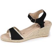 Espadrilles Isotoner Espadrilles Femme détail doré talon corde