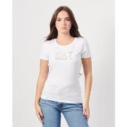 T-shirt Emporio Armani EA7 T-shirt femme en coton avec logo