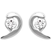 Boucles oreilles Brillaxis Boucles d'oreilles puces argent et oxyde