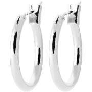 Boucles oreilles Brillaxis Créoles argent 15mm