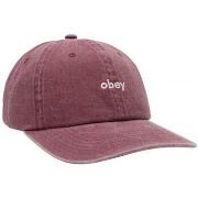 Casquette Obey Pigment lowercase 6 panel stra