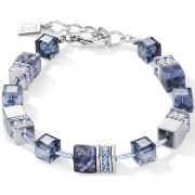 Bracelets Coeur De Lion Bracelet Geocube sodalite et hématite bleu