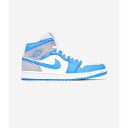 Baskets basses Air Jordan Jordan 1 mid University Blue Grey