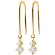 Boucles oreilles Brillaxis Boucles d'oreilles pendantes plaqué or OZ