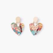 Boucles oreilles Lollipops Boucles d'oreilles Balagane coeur imprimé