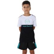 T-shirt enfant Sergio Tacchini T-SHIRT ENFANT BRAVE BLANC ET BLEU