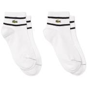 Chaussettes Lacoste LOT DE 2 PAIRES DE CHAUSSETTES RAYÉES BLANCHES