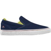 Chaussures de Skate Emerica WINO G6 SLIP ON NAVY GOLD WHITE