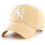 Casquette '47 Brand 47 CAP MLB NEW YORK YANKEES CLEAN UP LIGHT TAN