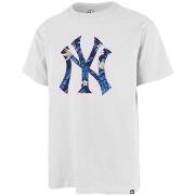 T-shirt '47 Brand 47 TEE MLB NEW YORK YANKEES 47 ECHO WHITE WASH