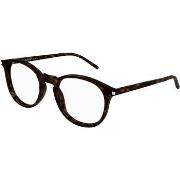 Lunettes de soleil Saint Laurent SL 106 Cadres Optiques, Havana/Transp...