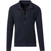 Sweat-shirt Casa Moda Cardigan Zippé Marine