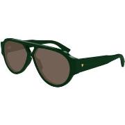 Lunettes de soleil Bottega Veneta BV1318S Lunettes de soleil, Vert/Mar...